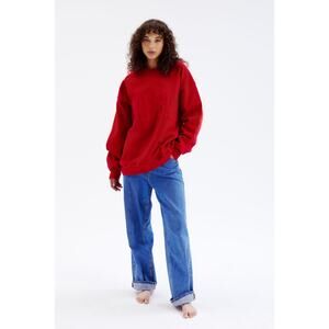 New The‎ Bar Limited Edition Heritage Sweatshirt in Ruby Red